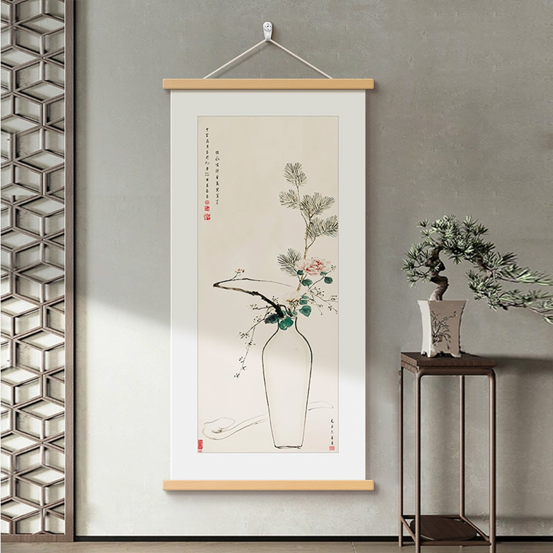 新中式平安如意玄关装饰画