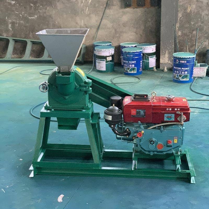 非洲8马力柴油木薯粉碎机青稞小麦粉碎机氧化钙贝壳粉碎机