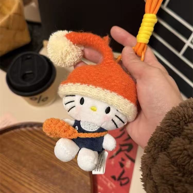 kitty帽子可爱背包包配饰挂件