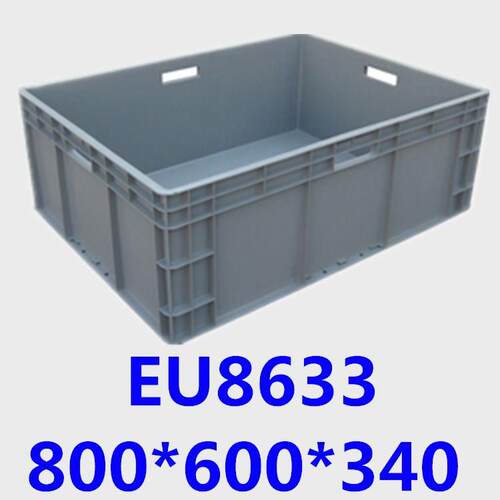 邯郸沧州物流箱保定EU8633 800*600*340物流箱汽车配件塑料周转箱