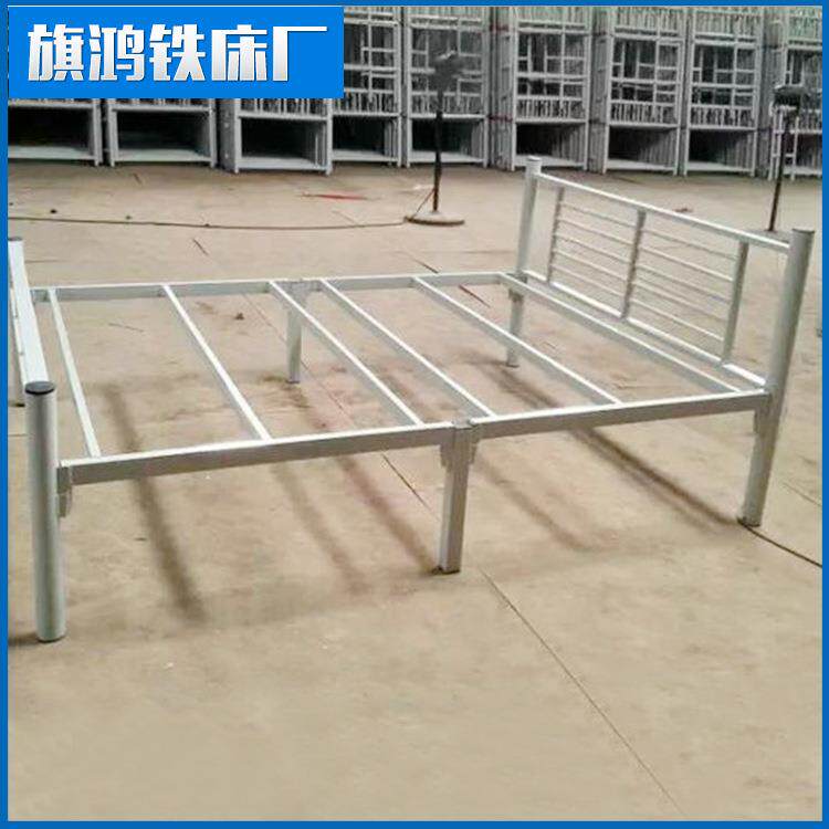 虎门铁床 1.2米1.5米单层双人床 出租房加厚双人床20套起批
