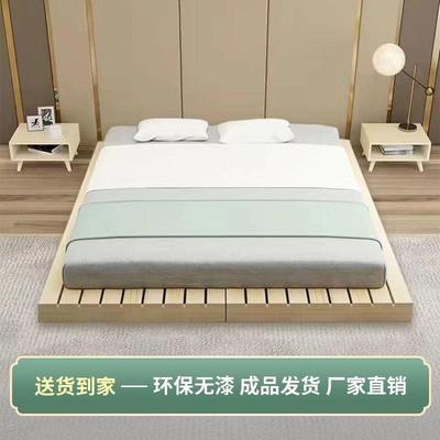垫高硬板床垫加高床架实木床板地台1.8米护腰榻榻米落地席梦威东