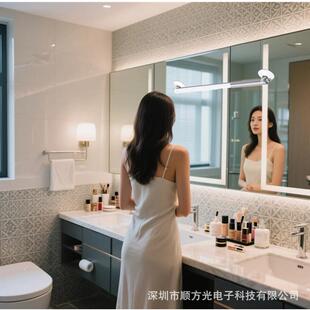 新品镜前灯化妆补光灯手提灯吸盘镜子灯带电池便携户外灯条