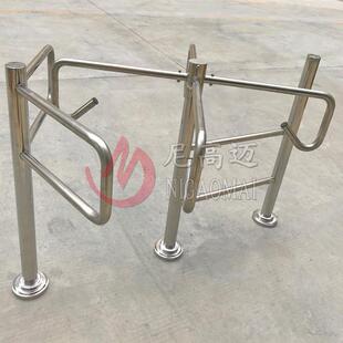 超市入口半高转闸门导向门手动单向门转闸滚门顺时针旋转十字闸门