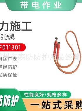 ZF011301绝缘引流线双接头带电作业分流线电力施工操作杆引流线