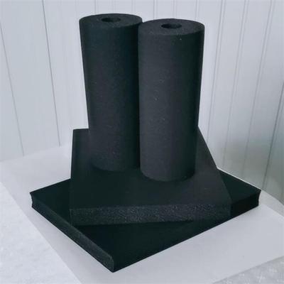 黑色橡塑保温管冷热水管用橡塑管壳保温隔热橡塑功能材料