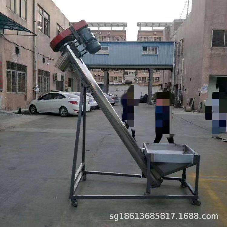 菜籽油螺旋提升机 大米稻谷不锈钢上料机 商用圆管提升设备