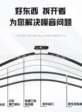 比亚迪F3双胶条雨刮器F3RL3G3F0M6F6速锐S6S7秦唐宋元汉无骨雨刷