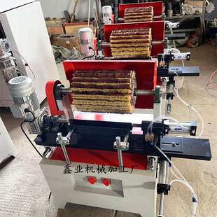 鑫业机械竹木盖抛光机全自动异形抛光工艺品圆弧边打磨抛光砂光机