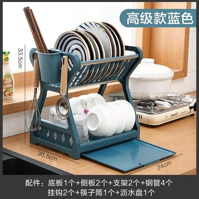 冰箱侧收纳置物架厨房可伸缩下水槽橱柜锅架分层架洗手盆水池下方