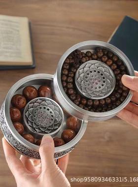 锡制手串盒养珠养香高端珍藏密封罐收藏保养锡盒祥云国风礼盒装