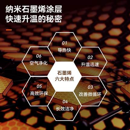 石墨烯踢脚线取暖器家用卧室电暖气节能速热暖风机烤火炉神器