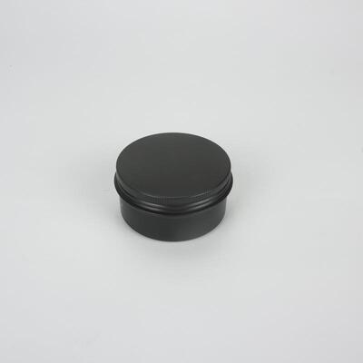 黑色铝盒盒 多规格5lml-500m金属化 发蜡油膏霜膏罐 现货妆品铝罐
