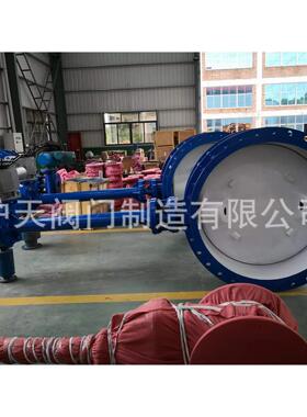 阀门产家法加兰电动长GD341X-1生杆蝶阀球墨铸铁偏心软密封地埋蝶