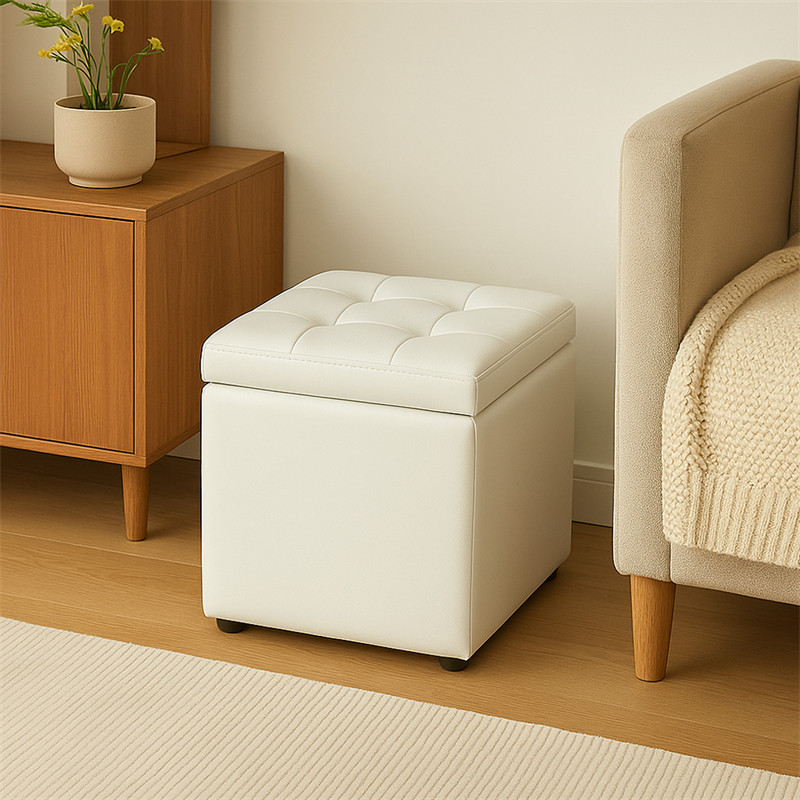 家用沙发脚踏凳收纳凳子客厅矮凳储物凳换鞋凳多功能软包简约皮凳,收纳整理,收纳凳,淘宝优惠券,粉丝福利购,淘宝优惠卷