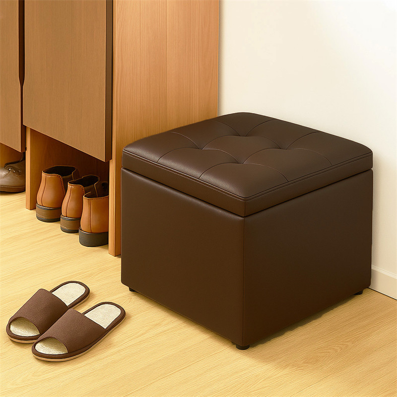 时尚收纳凳沙发凳卧室客厅多功能储物矮脚踏入户换鞋凳矮凳储物凳,收纳整理,收纳凳,淘宝优惠券,粉丝福利购,淘宝优惠卷