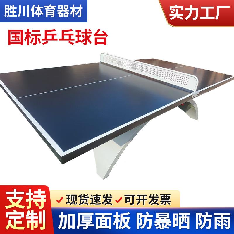 家用乒球乓桌室内标室外移动雨淋准比赛彩虹乒乓球乒乓球桌台防案