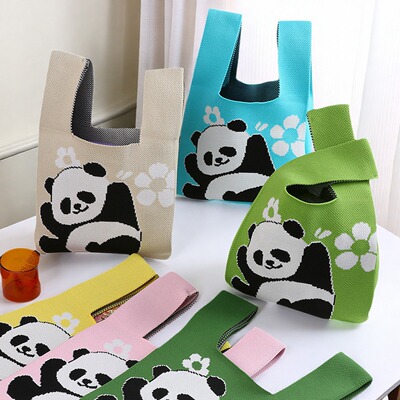 伴手针织礼袋编织手拎马甲背心包