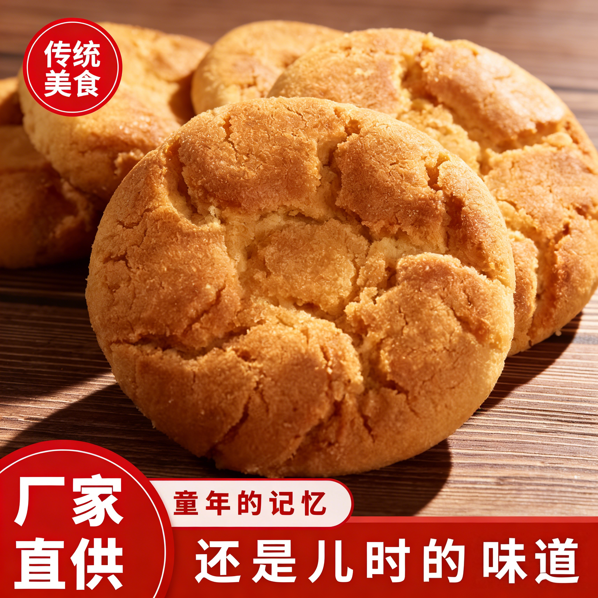 老北京风味大桃酥宫廷桃酥饼干整箱老式怀旧传统糕点早餐手工食品