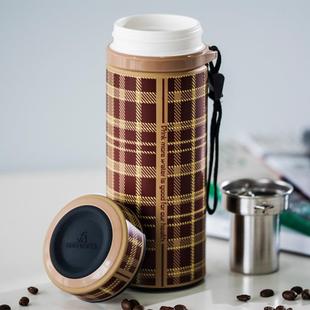 万象陶瓷内胆过滤便捷骨瓷杯双层养生杯男士女士创意泡茶杯D8