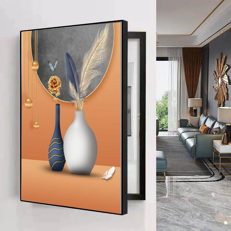 新款竖款侧开花瓶电表箱装饰画配电箱总开关电源箱遮挡免打孔挂画,工业油品/胶粘/化学/实验室用品,其他实验室设备,淘宝优惠券,粉丝福利购,淘宝优惠卷