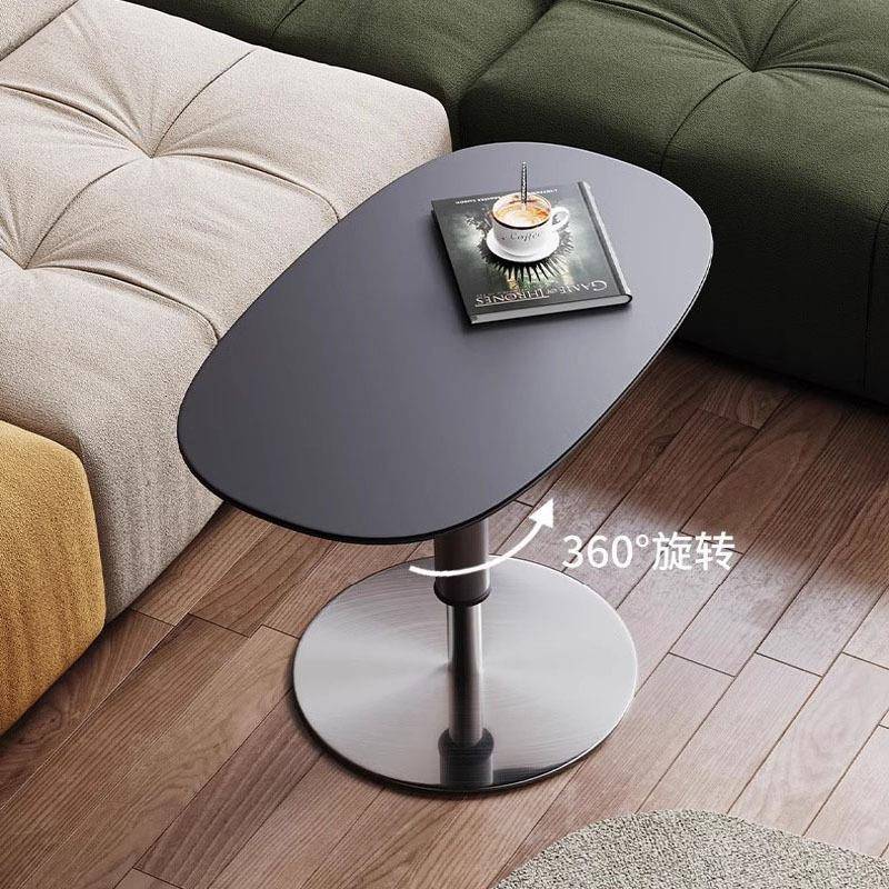 意式极简边几可升降茶几轻奢床边桌沙发边几岩板小圆桌小桌子角几