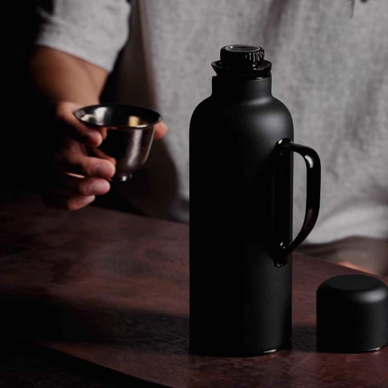 学古传家壶 迷你黑武士套装钛杯束口袋茶滤便携焖茶壶保温壶车载