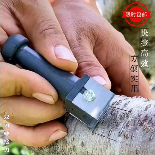 果树专用双刀嫁接刀园林接木专业工具G花卉林枝芽接刀园艺嫁接神