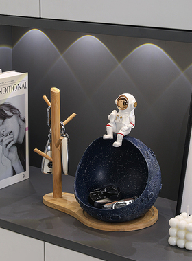 宇航员钥匙收纳玄关摆件入户进z门鞋柜客厅家居装饰品乔迁新居礼