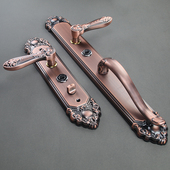 别墅大门双开门铸铝门防盗门把手对开子母门018款 S304不锈钢拉 式