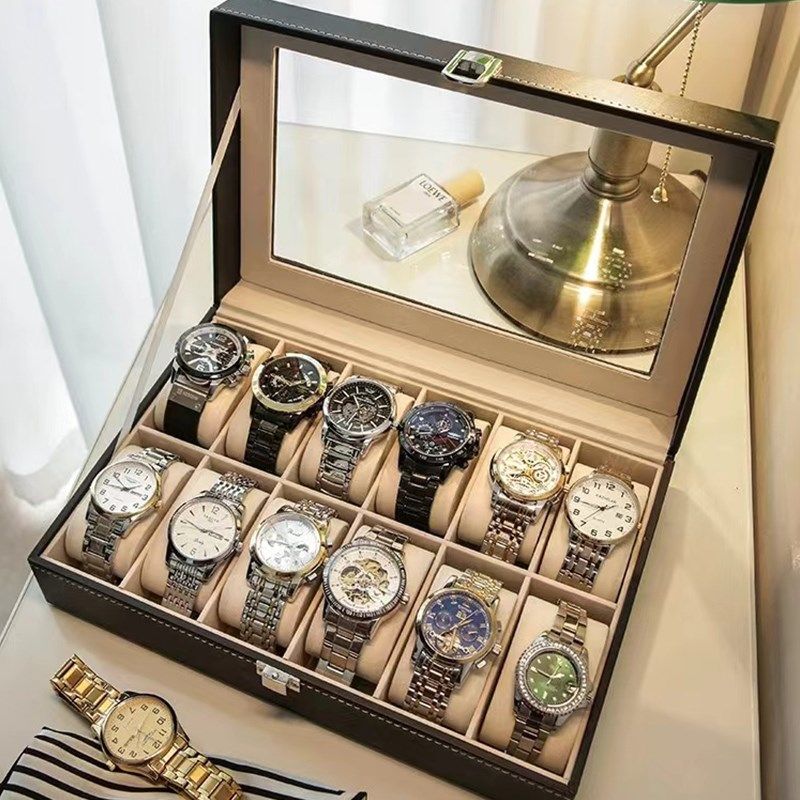 手表收纳盒高档皮质手表盒多x功能手表展示盒手链手镯首饰盒收纳,收纳整理,手表收纳盒/架/套,淘宝优惠券,粉丝福利购,淘宝优惠卷