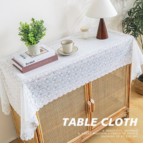 美式田园桌旗法式镂空蕾丝w桌布餐桌茶几桌垫电视柜斗柜盖布防尘