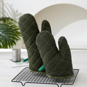 耐高温厨房微波i炉安全隔热护手套烘焙烤箱专用棉手套加厚防烫隔