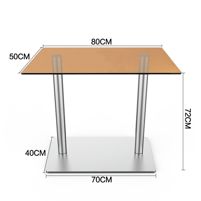 长方形快餐店吃饭桌椅组合网红奶茶甜品蛋糕店咖啡厅餐.饮阳台桌