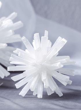 简现约风水晶矿石花球摆件装代简约家桌面饰轻奢自然居风SF17018