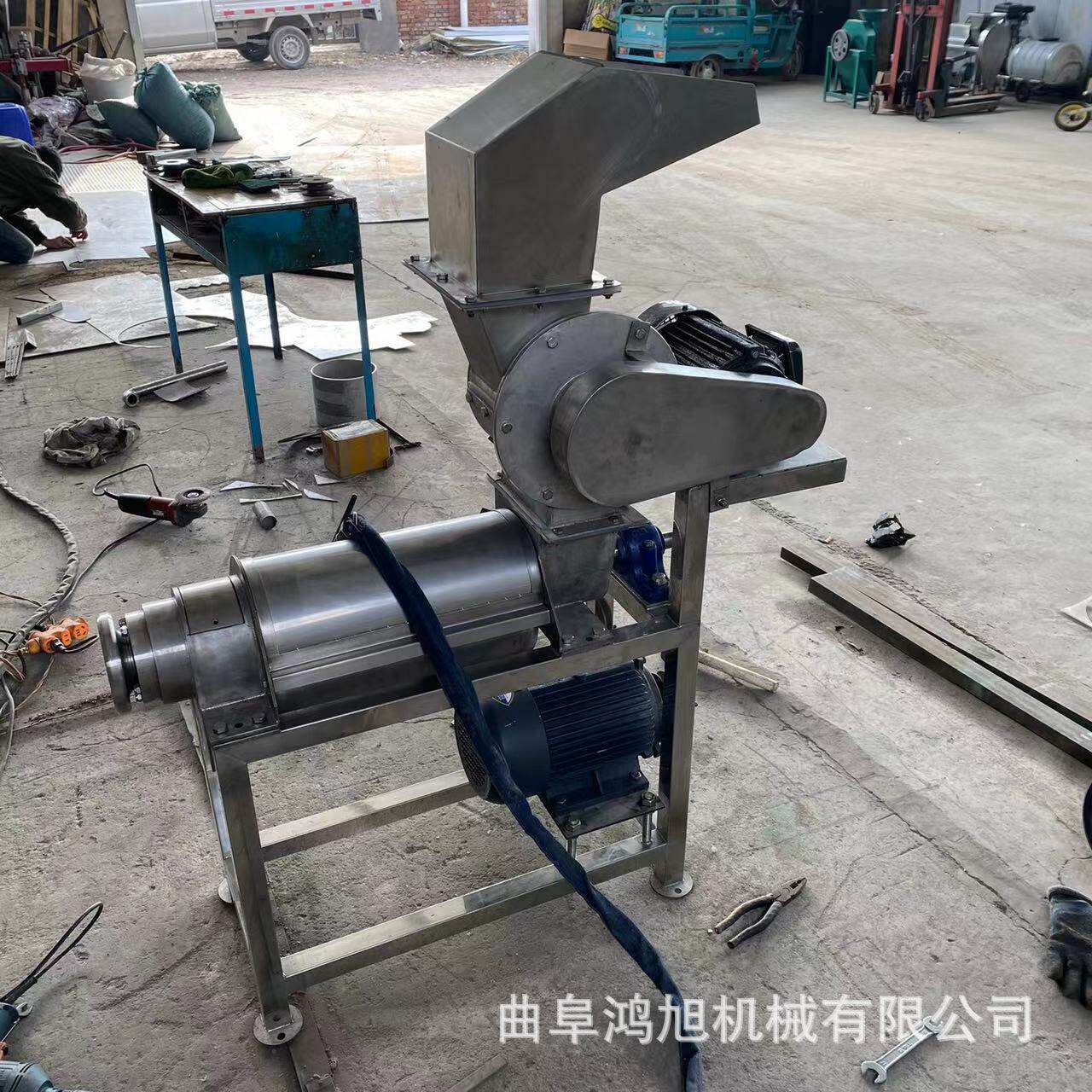 姑娘果汁液榨汁机 工业红枣去核打浆机 百香果不锈钢出汁设备