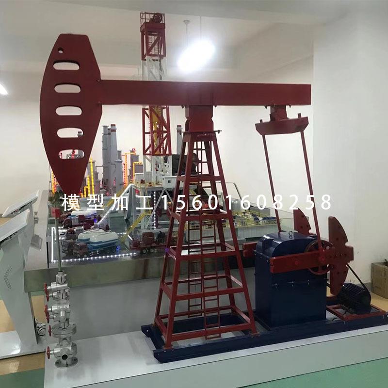 油电磕头机动态模型制作抽油机金属模型石油钻井平台