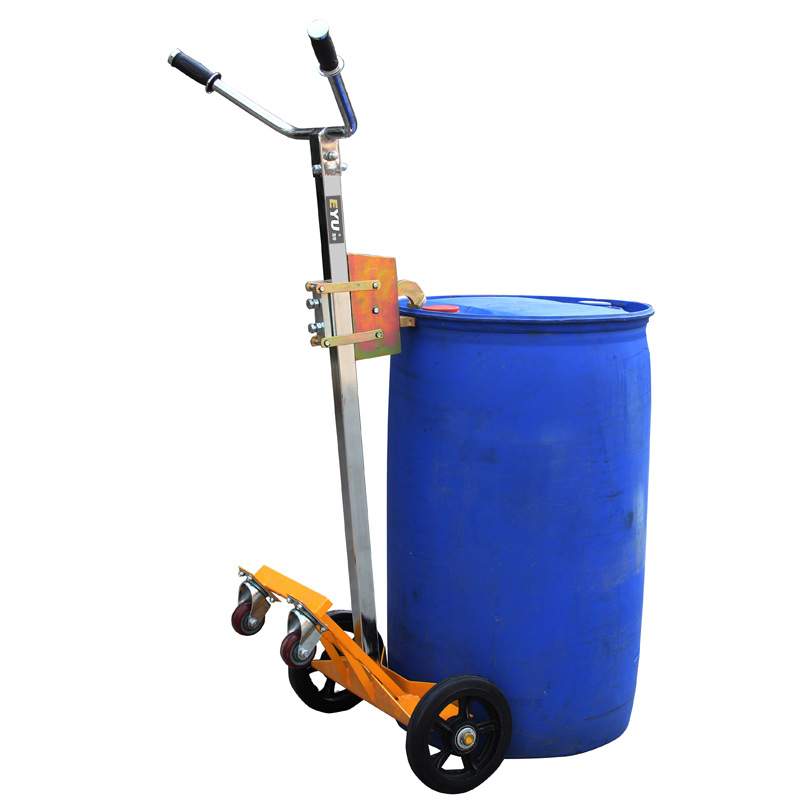 DE450D手推搬运化工塑料原料桶小车鹰嘴200l油桶搬运车咬嘴油桶车