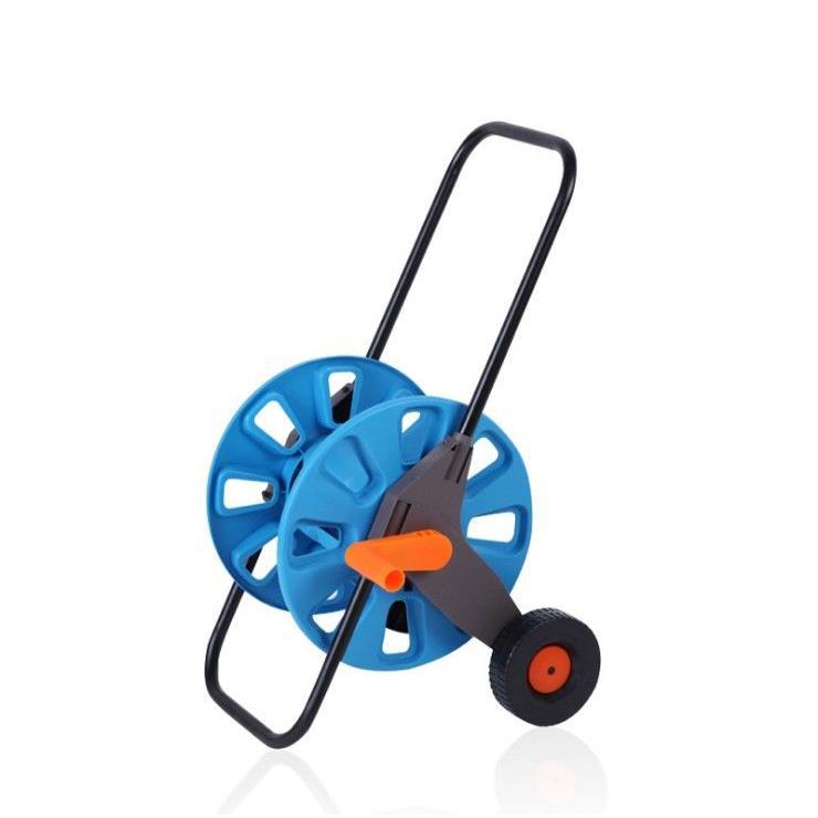 手推式轮式水管车可绕50米卷线盘洗车工具水管收纳车水管架子