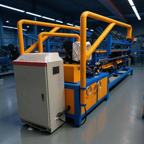 安平豪迪单丝双模菱形网机器防护网机器绞索网机器协调性好