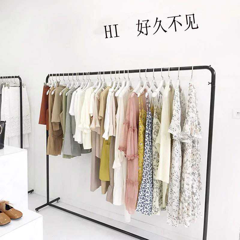品质款铁艺服装展示架童装货架衣帽架挂衣架龙门架服装陈列中岛架