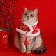 猫咪披风宠物新年刺绣贵妃披肩春节拜年衣M服狗狗围巾保暖颈圈拍