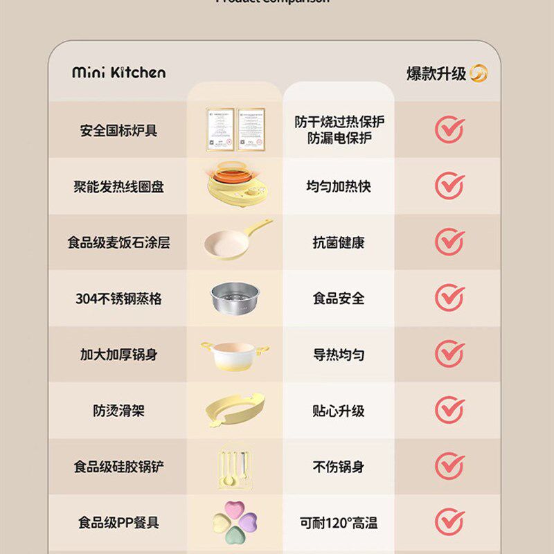迷你小厨房真煮h全套真实版做饭厨具套装女孩子过家家网红生日礼