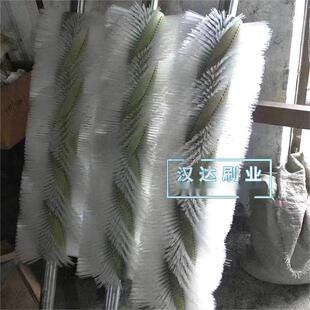 清扫器毛刷工业机械毛刷辊电动清扫器刷辊尼龙丝钢丝清洁除尘辊刷