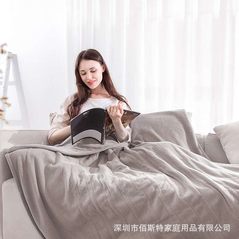 电热毯 单双人加厚加热盖毯双区多档调温家用款安全恒温加热毯