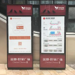 户外立牌总平面图标识标牌制作立地式指示牌导向标识系统