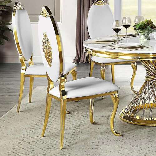 Marble Modern Golden Dining Table Set Wholesale