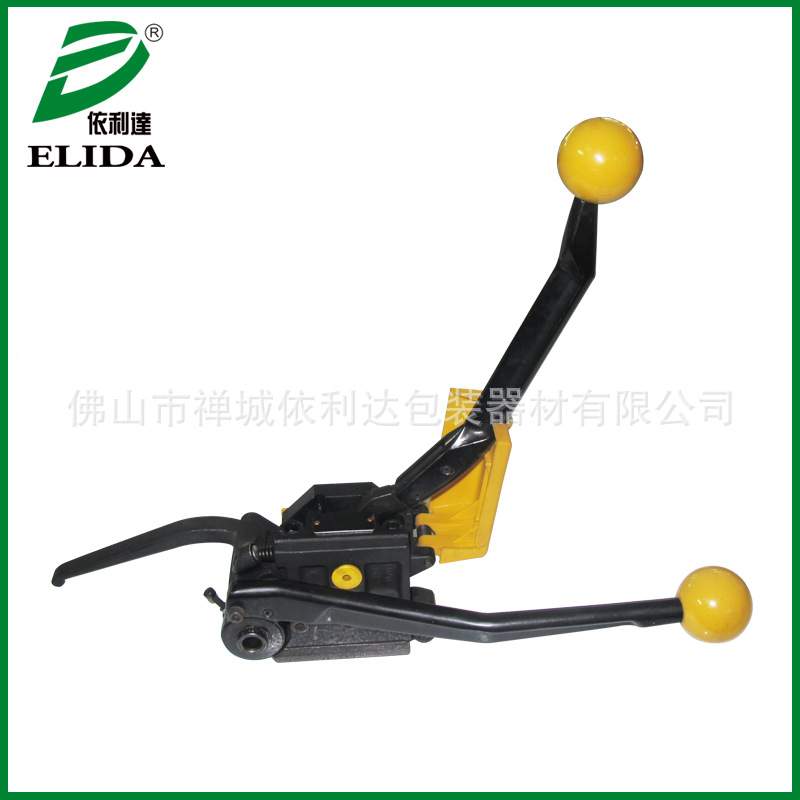 手提铁皮无扣式打捆机连州免扣式捆扎机工具轻工业手动钢带打包机