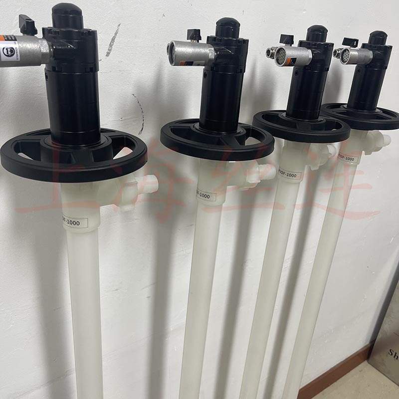 HD-A1+PVDF-700HP防爆油桶泵|耐强酸抽液泵|气动耐腐蚀化工插桶泵