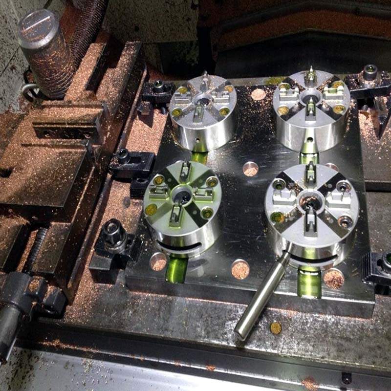 EROW伊诺瓦娃爱路华CNC电脑锣4头手动卡盘夹具治具夹头工装底座
